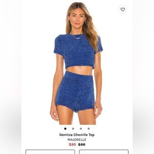 Majorelle denitza Chenille top and short SET